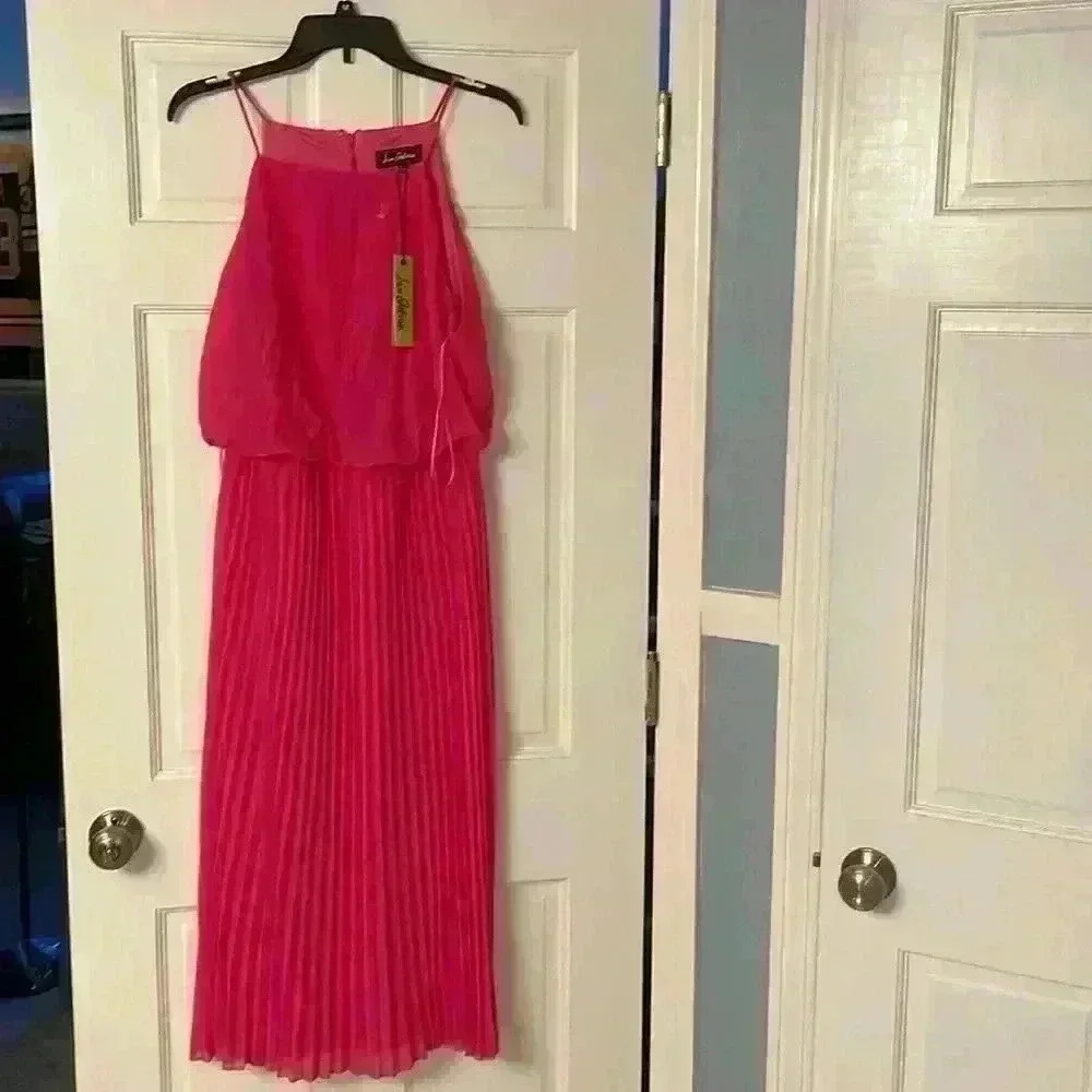 Sam Edelman Pleated Maxi Midi Dress -Large